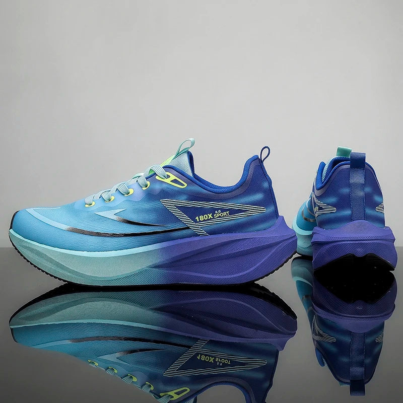 Men Casual Sports Running Shoes Carbon Board Marathon Training Breathable Women's Jogging Athletic Nonskid Walking Sneakers