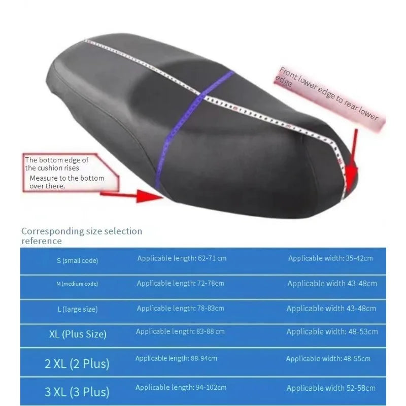 Motorcycle Waterproof and Sun-proof Seat Cover Suitable for All Seasons Wear-resistant and Comfortable Brown Leather Cover