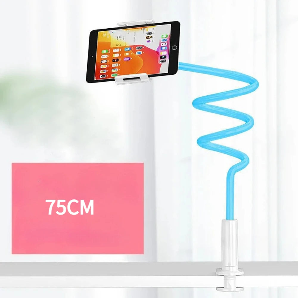 18MM Thick Bed Phone Tablet Holder, 360° Rotatable Clamp Mount for 4.7-12.9" iPad iPhone, Lazy Stand for Bed Desk Live Streaming