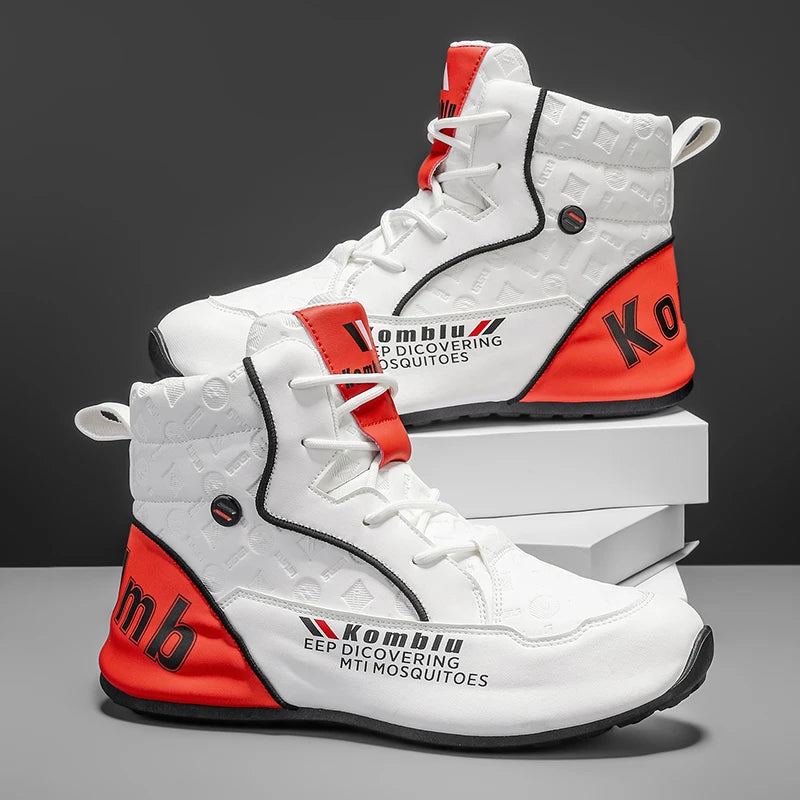 High-Top Casual Sneakers with Trendy Embossed Design, Soft and Shock-Absorbing, Versatile for Daily Commuting, Unisex Fashion Height-Increasing Sports Shoes 9