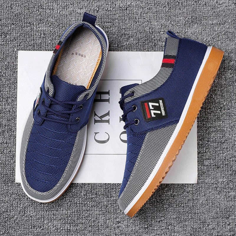 New Fashionable Trendy Men's Shoes Casual Sports Shoes Comfortable and Versatile Knitted Sneakers Man Tennis Shoes