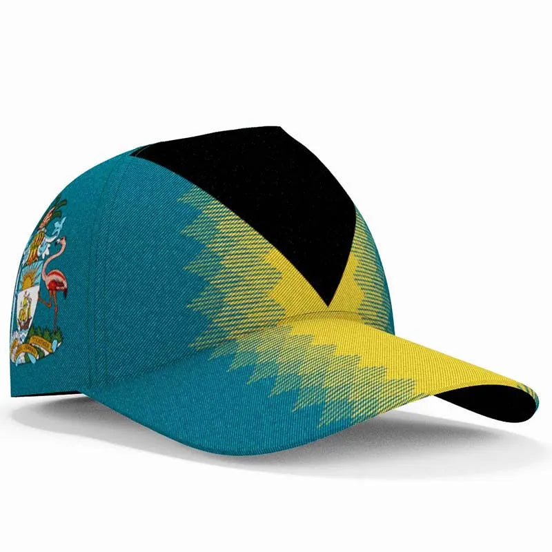 Bahamas Baseball Cap Free 3d Custom Made Name Travel Team Logo Bhs Hat Tees Bs Country Nation Bahamian Flag Fishing DIY Headgear