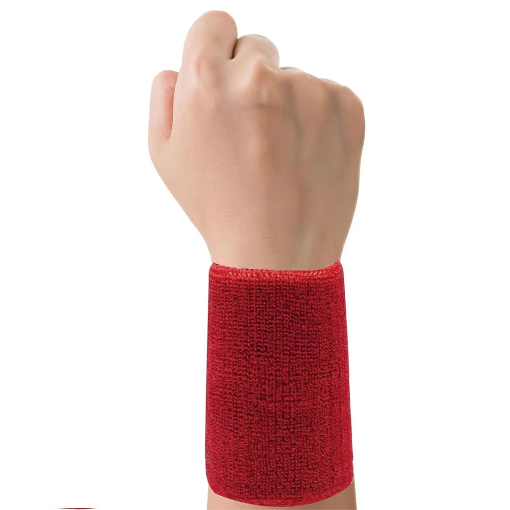 Sports Wrist Sweatbands for Men Women, Absorbent Long Wrist Sweat Bands Tennis Wristbands Athletic Cotton Terry Cloth Sweatband
