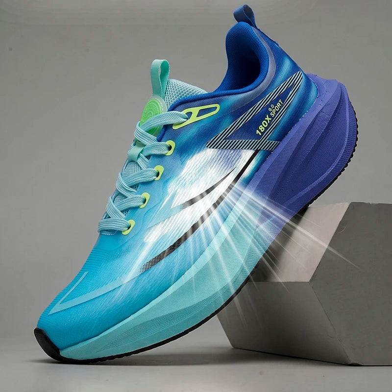 Men Casual Sports Running Shoes Carbon Board Marathon Training Breathable Women's Jogging Athletic Nonskid Walking Sneakers
