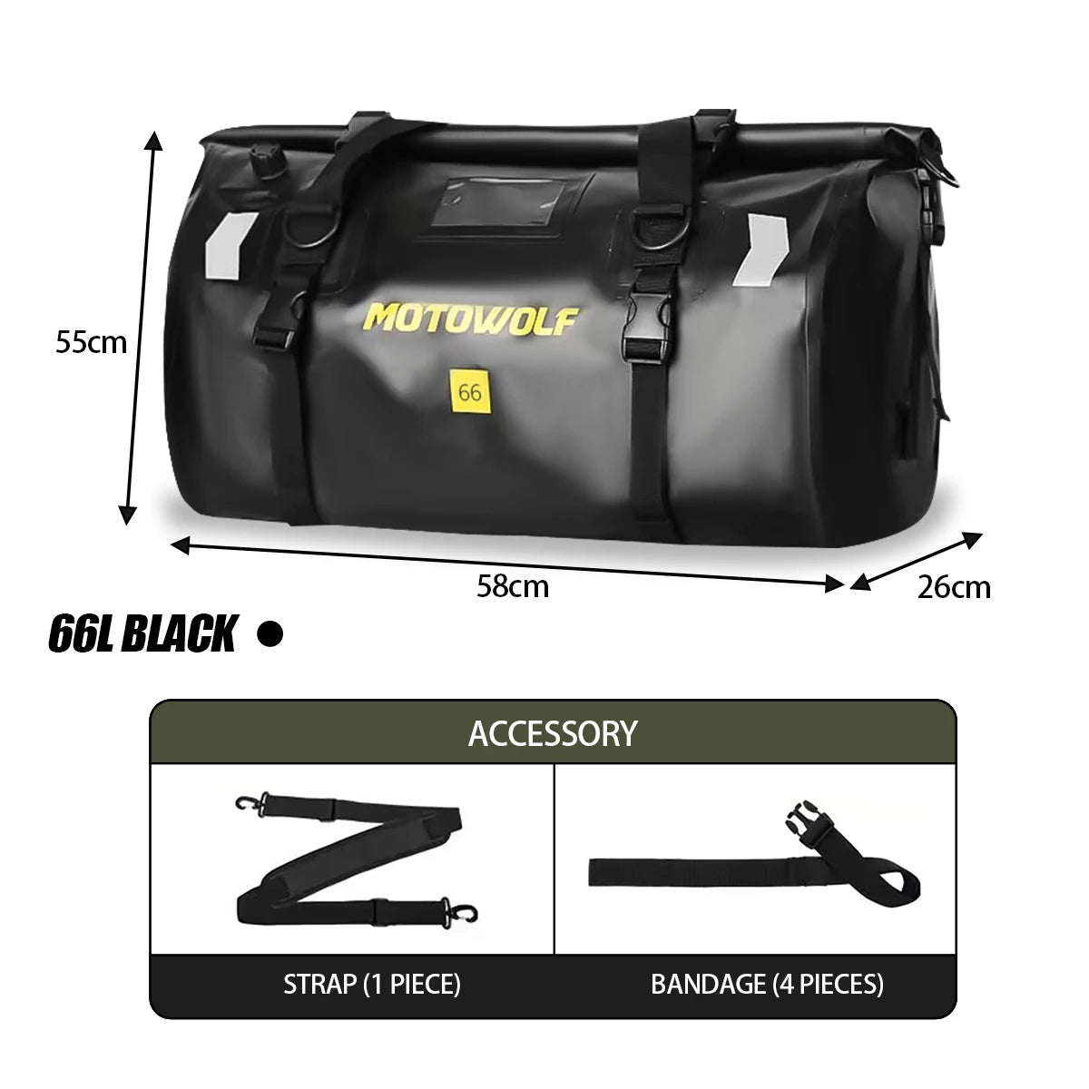 Motorcycle Bags Waterproof Outdoor Large Capacity Motorcycle Luggage Saddle Bag Rear Seat Bags