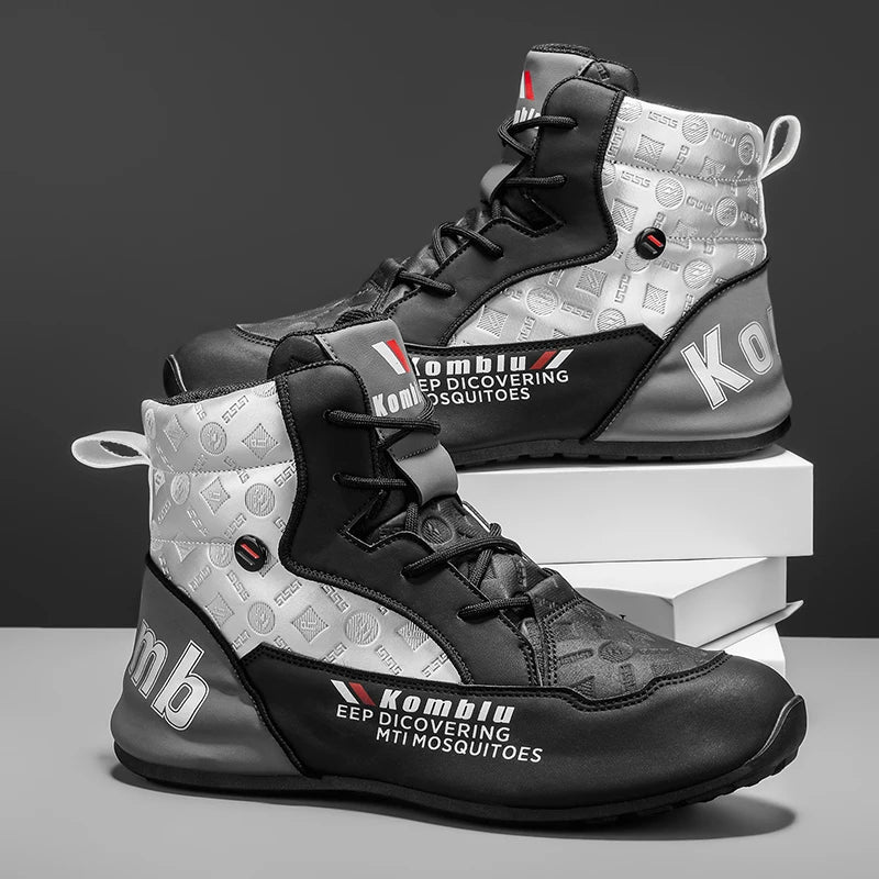 High-Top Casual Sneakers with Trendy Embossed Design, Soft and Shock-Absorbing, Versatile for Daily Commuting, Unisex Fashion Height-Increasing Sports Shoes 9