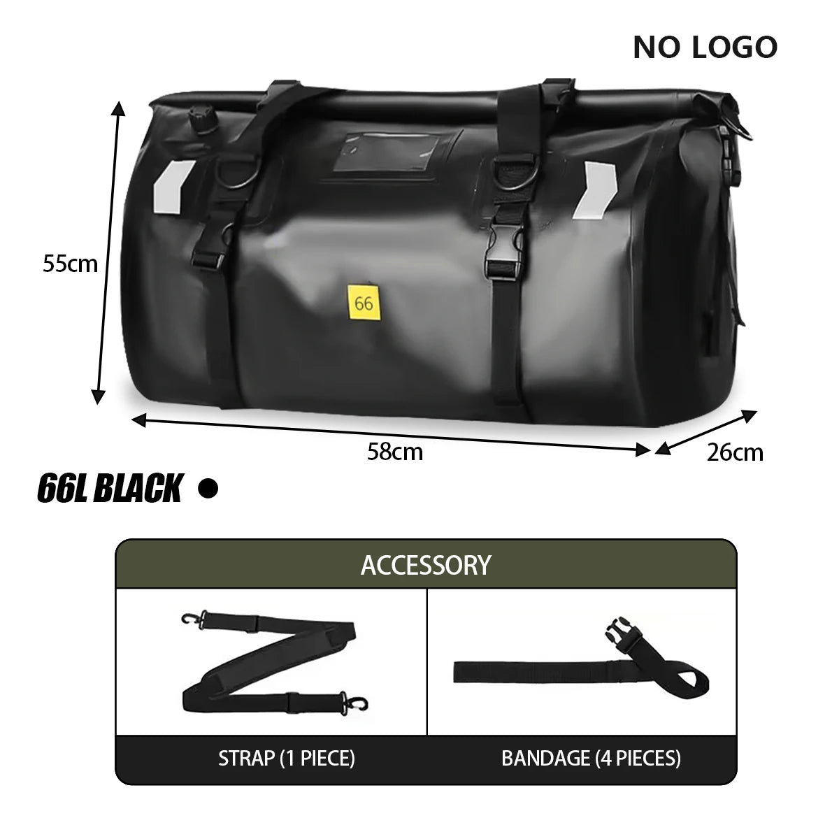 Motorcycle Bags Waterproof Outdoor Large Capacity Motorcycle Luggage Saddle Bag Rear Seat Bags