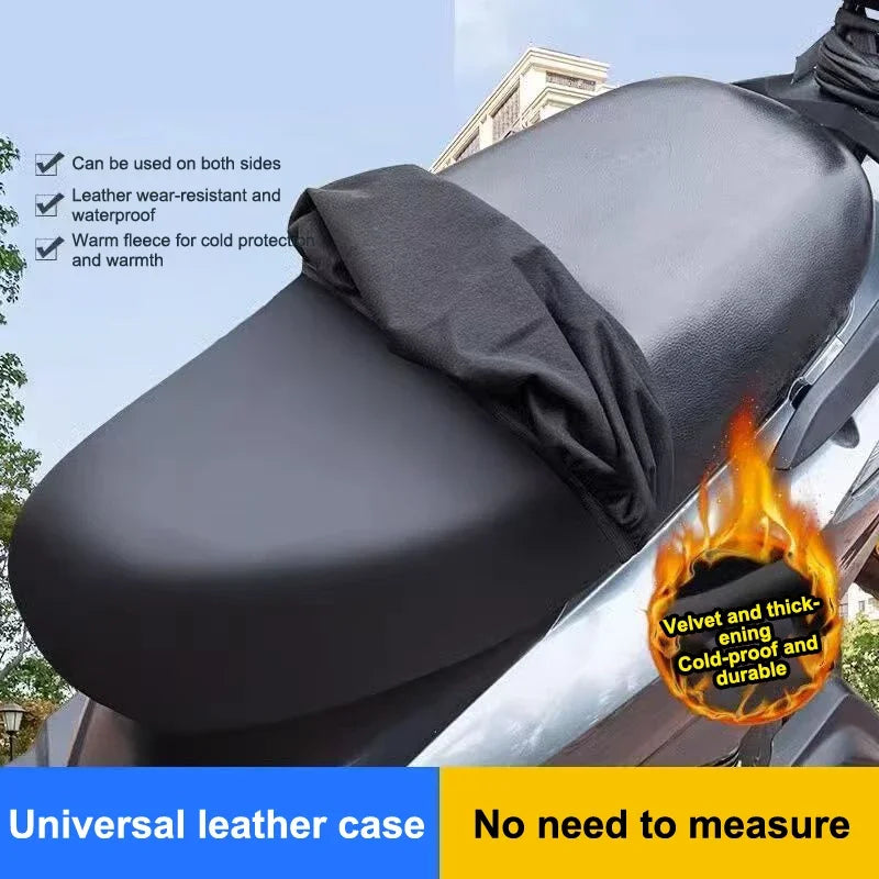 Motorcycle Seat Covers Protector Autocycle Seat Cushion Waterproof Pu Leather Anti Scratch Cover Mats For Motor Electric Scooter