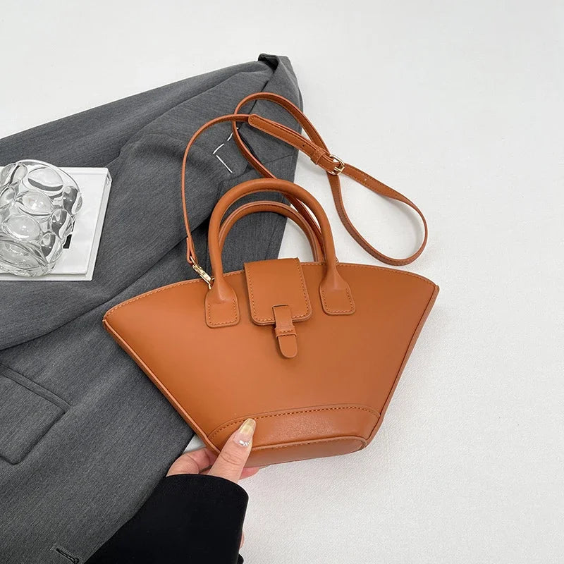 Brown Black Women's Bag Large Capacity Commute Bag Designer Bucket Shoulder Crossbody Bag Coffee Pu Leather Handbag Tote