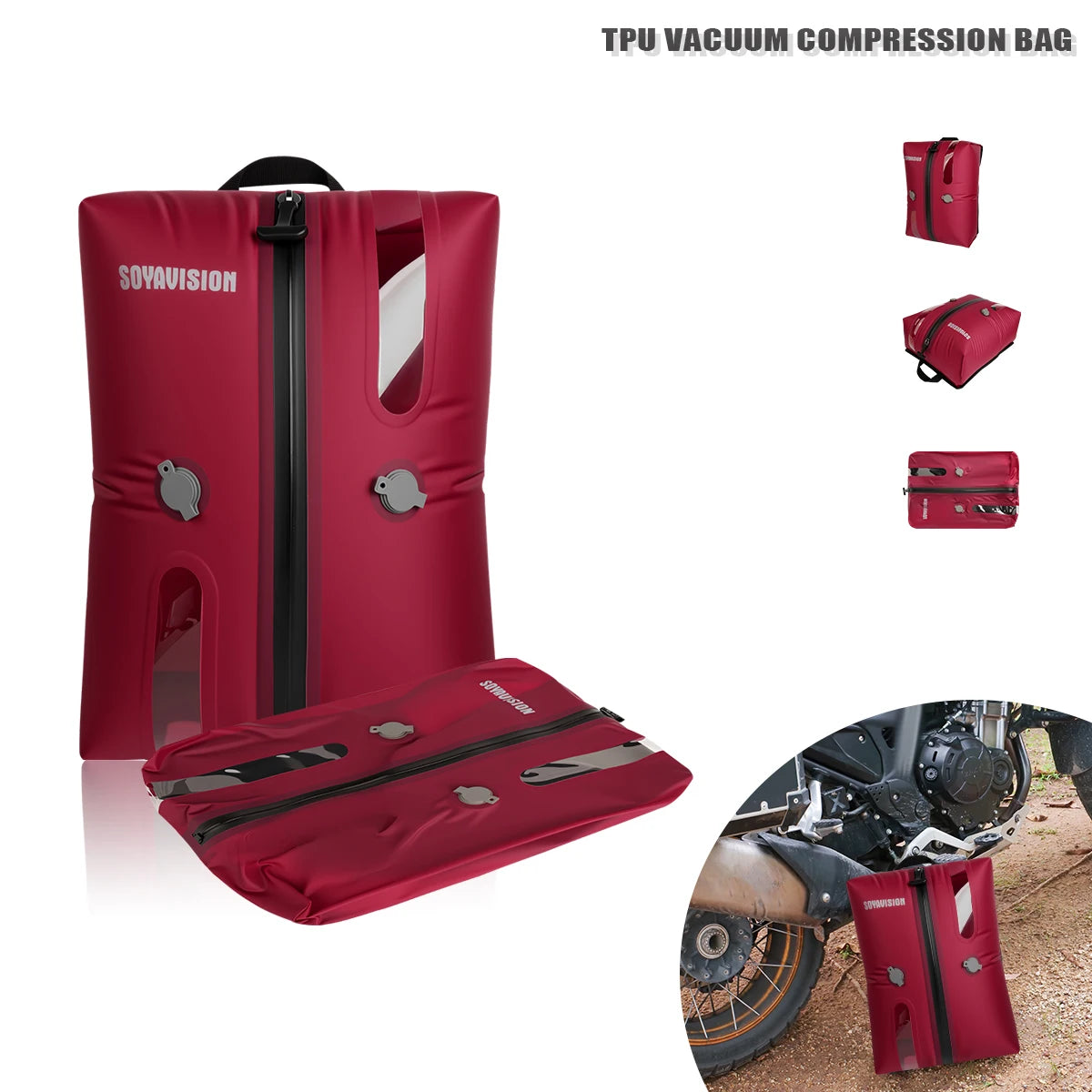 Motorcycle Bags Waterproof Outdoor Large Capacity Motorcycle Luggage Saddle Bag Rear Seat Bags