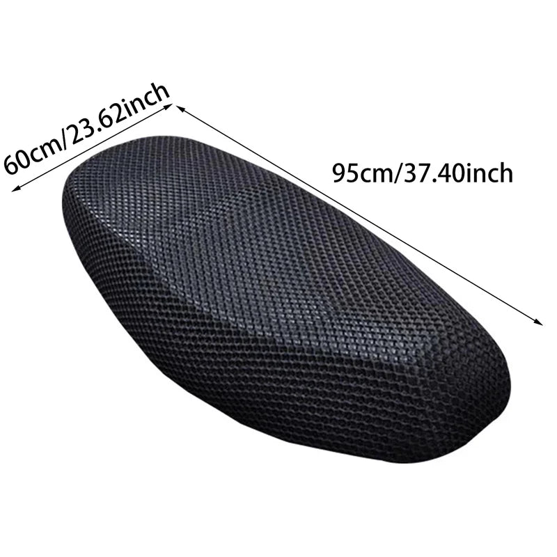 Motorcycle Accessories Motorcycle Cushion Seat Cover 3D Mesh Protectorl Anti-Slip Cushion Mesh Net Anti-skid Pad Mesh Seat Cover