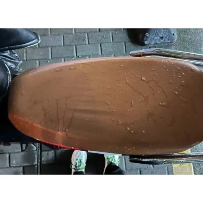 Motorcycle Waterproof and Sun-proof Seat Cover Suitable for All Seasons Wear-resistant and Comfortable Brown Leather Cover