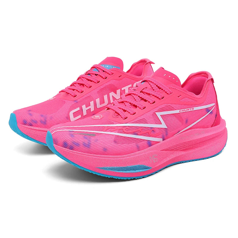 Men's and Women's Running Shoes Anti Slip and Shock-Absorbing Carbon Fiber Board Professional Marathon Chunta Sports Shoes