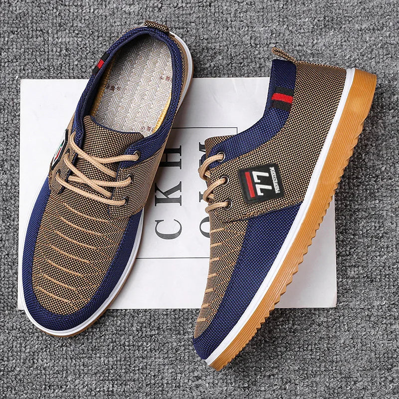 New Fashionable Trendy Men's Shoes Casual Sports Shoes Comfortable and Versatile Knitted Sneakers Man Tennis Shoes