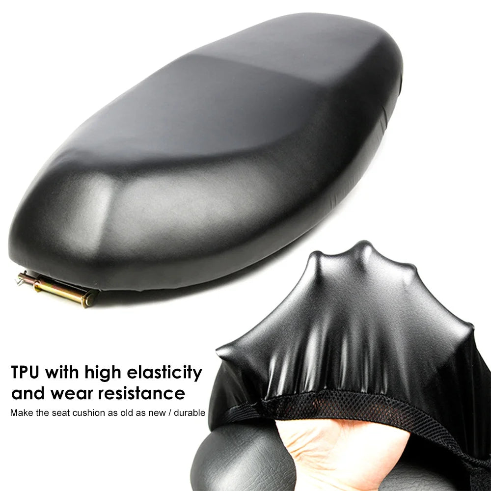 Motorcycle Seat Cover Waterproof Breathable Leather Cushion Cover Weather Protector Sunscreen For Motorcycle Electric Scooter