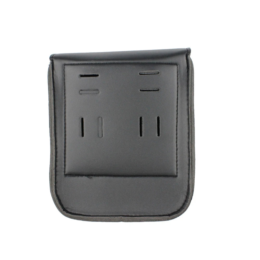 Motorcycle Saddlebags PU Leather Side Tool Bag Luggage Saddle Bags Cycling Storage Kit Side Bag Black Universal