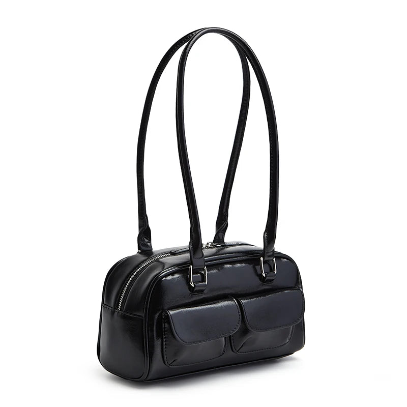 New Women's Bag Bowling Bag 2024 New Niche Joker Boston Bag Tote Bag Underarm Shoulder Bag