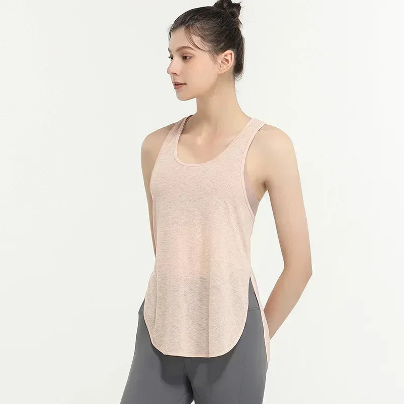 Women's Translucent Sports Vest - Lightweight Running Top for Female Workout Jogger Fitness Wear Athletic Sportswear Racing Tees