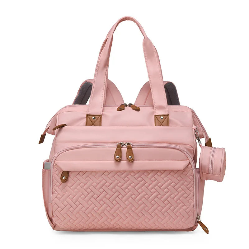 Fashionable Diaper Bag Backpack, Multifunctional Baby Diaper Bag Backpack, Large Capacity Out-and-out Baby Supplies Storage Bag