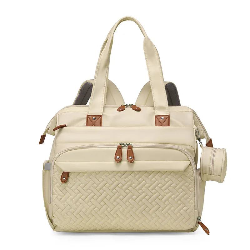 Fashionable Diaper Bag Backpack, Multifunctional Baby Diaper Bag Backpack, Large Capacity Out-and-out Baby Supplies Storage Bag