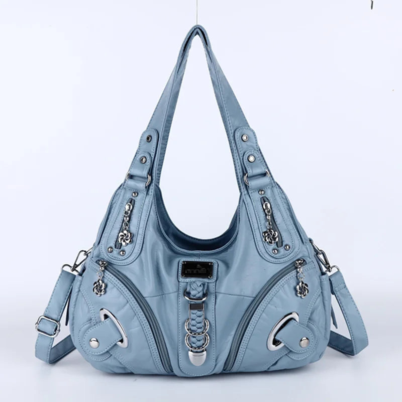 Women Handbags Fashion Shoulder Bag Large Tote Top-handle Shopping Pack Multifunctional Satchel Lady Hobos Purse