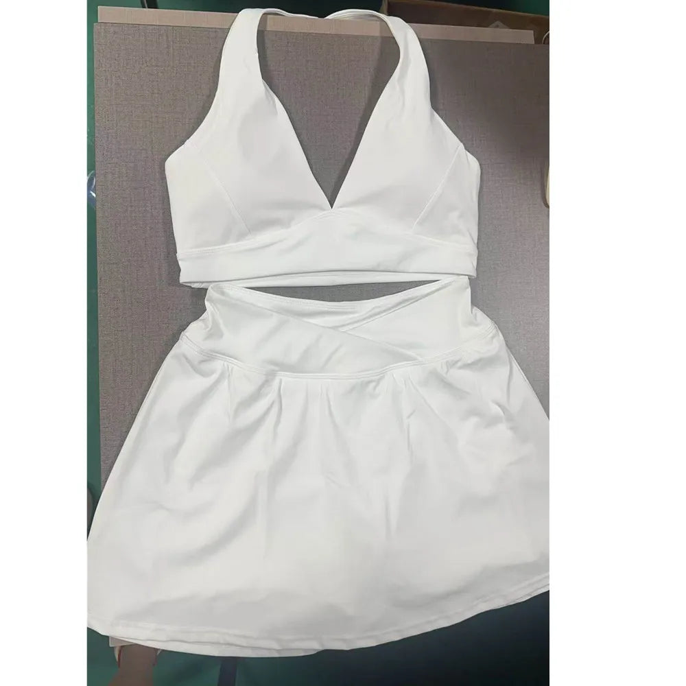 Women's Golf Wear Anti Shorts Sports Yoga Skirt Women Quick-dry Fitness Badminton Half-length Anti-exposure Tennis Skorts XP279