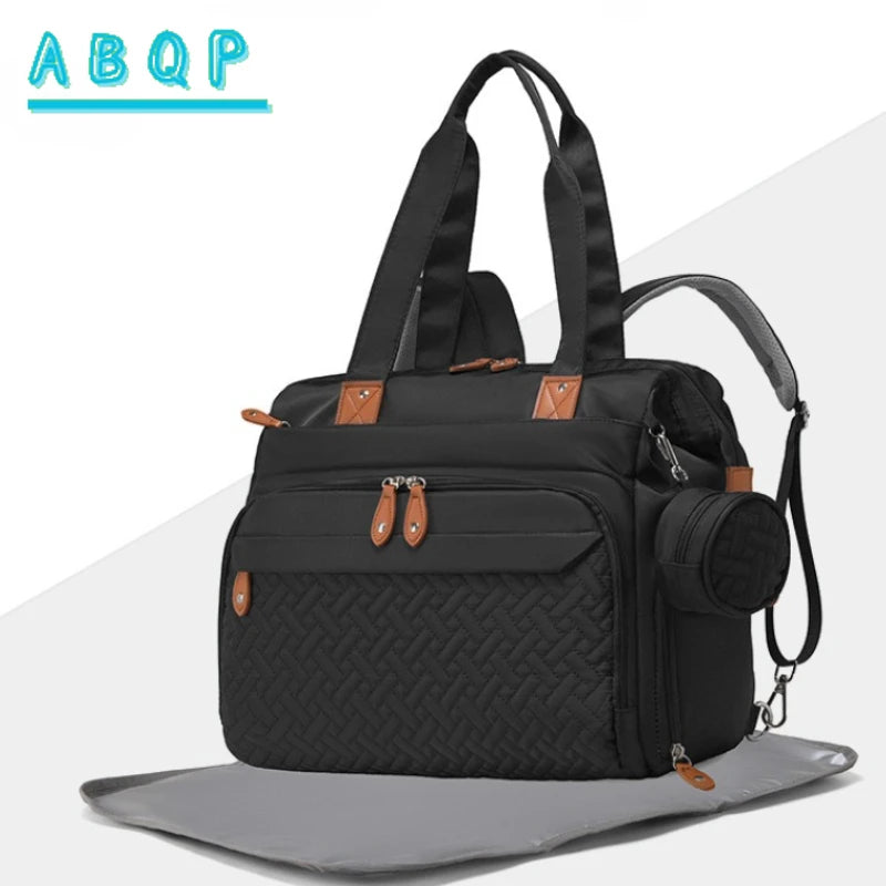 Fashionable Diaper Bag Backpack, Multifunctional Baby Diaper Bag Backpack, Large Capacity Out-and-out Baby Supplies Storage Bag