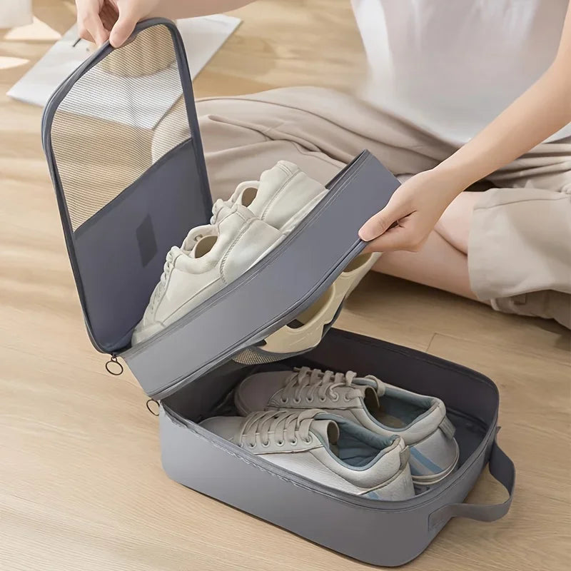 Shoe Bags for Travel Holds 3 Pair of Shoes Travel Bag for Packing Portable Shoe Cubes for Travel Waterproof Organizer Bag