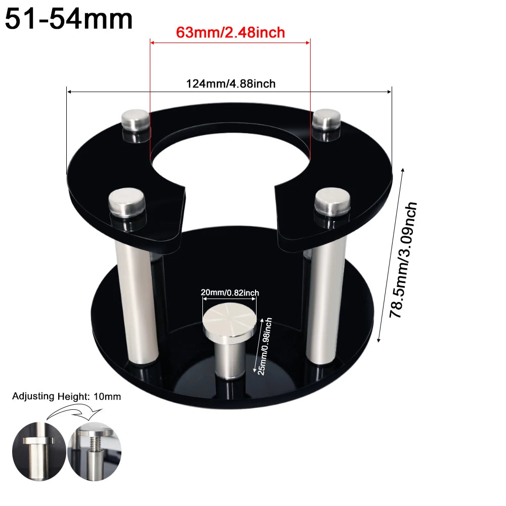 51/54/58mm Coffee Portafilter Holder,Espresso Tamper Stand, Espresso Holder Fits 51/54/58mm Portafilters(Only Sell Stand)