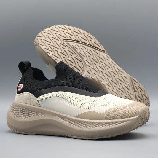 Men's Outdoor Sports Casual Shoes Slip-On Spring Summer Breathable Comfortable Thick Bottom Anti-Slip Lightweight EVA Midsole