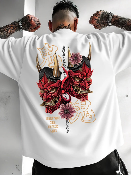 Summer Illustration Pattern, Ghost, Unstoppable Desire, Boundless Rage, Suitable for Spring and Summer, Unisplendour