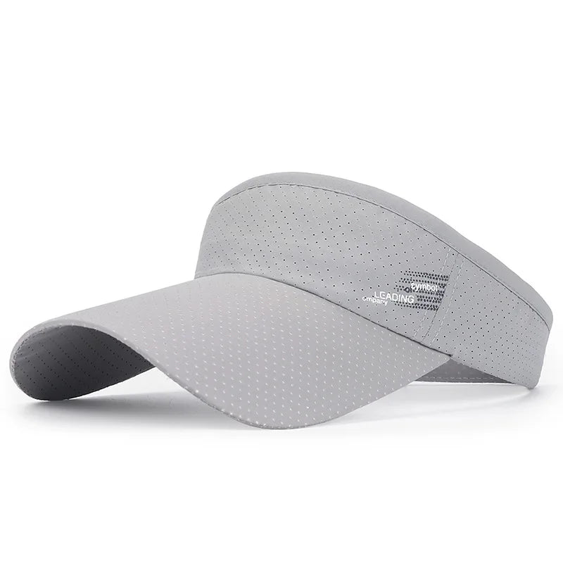 Fashion Summer Sport Outdoor Sun Hats Big Brim Empty Top Baseball Caps Quick Dry Hats for Women&  Men Golf Hat