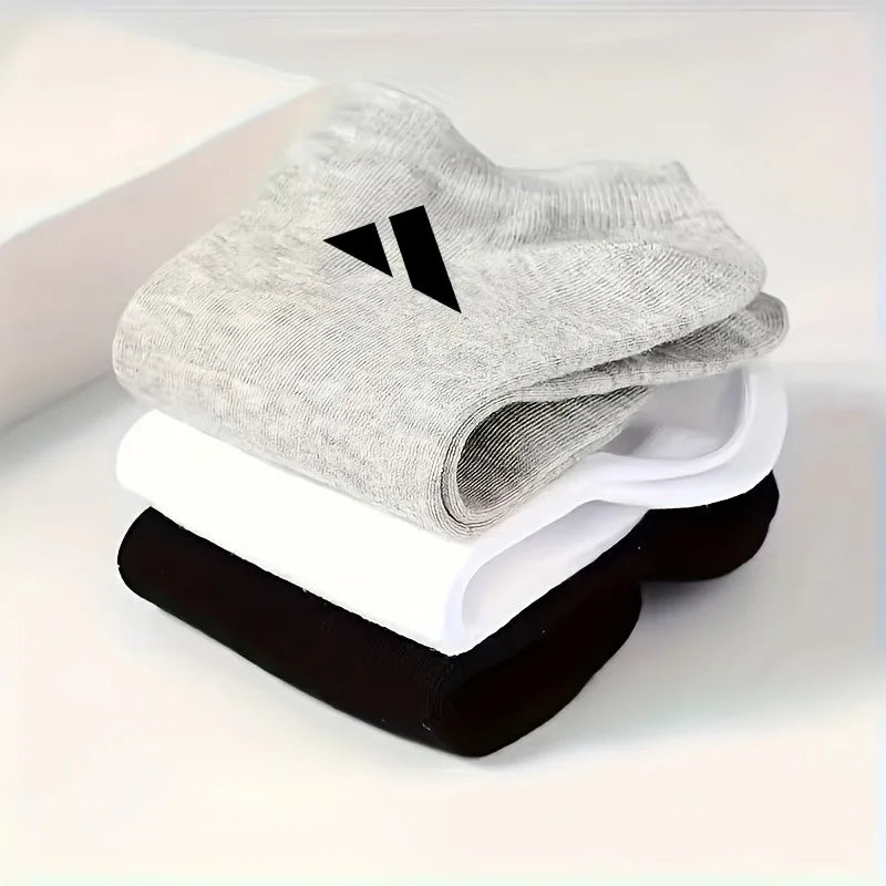 3 Pairs of Sports Socks, Comfortable Elastic Cuffs, Moisture Wicking, Breathable, Suitable for Daily Casual Sports