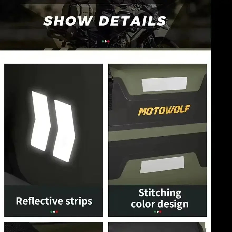 Motorcycle Bags Waterproof Outdoor Large Capacity Motorcycle Luggage Saddle Bag Rear Seat Bags