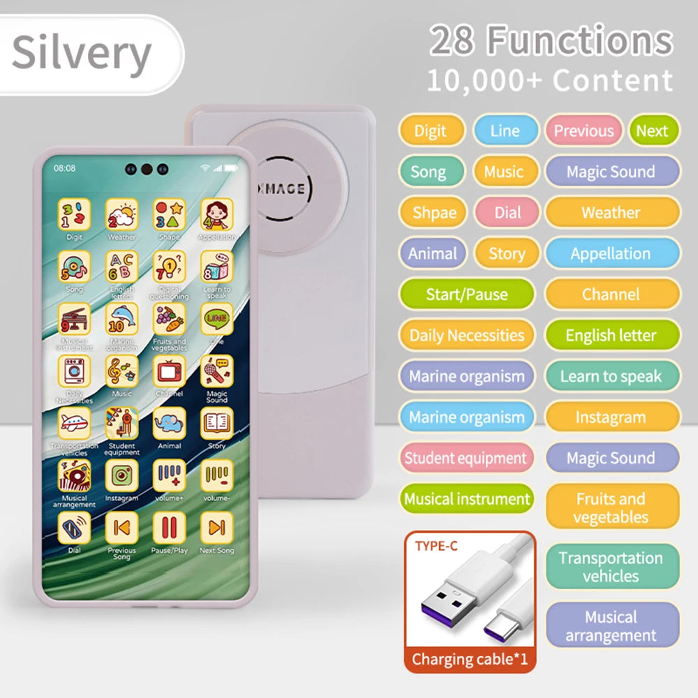 Toy Cell Phone Educational Toys Cellphone Baby Kid Educational Toy Phone Mobile Phone Model Toy for Children Birthday Xmas Gift