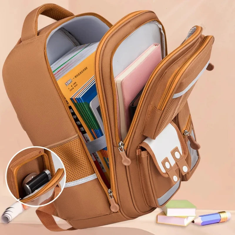 Capybara Children School Bags for Boys Kids Backpack Primary Schoolbag Orthopedic Backpack Waterproof Student Schoolbag Book Bag