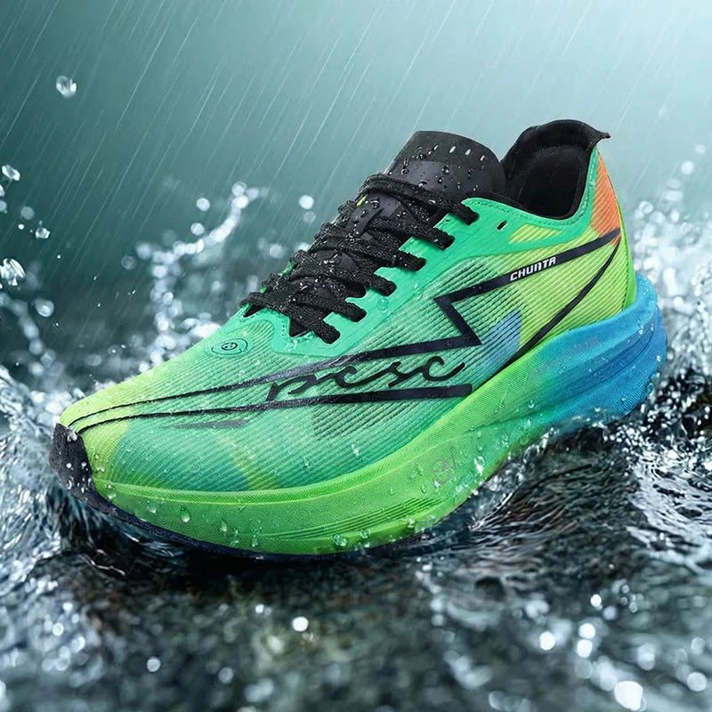 Men's and Women's Running Shoes Anti Slip and Shock-Absorbing Carbon Fiber Board Professional Marathon Chunta Sports Shoes