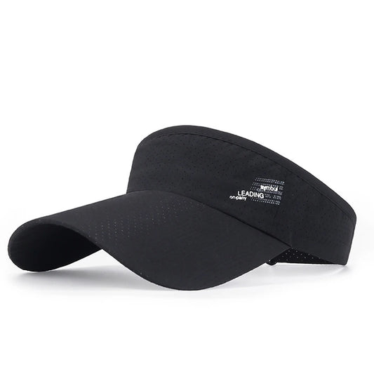 Fashion Summer Sport Outdoor Sun Hats Big Brim Empty Top Baseball Caps Quick Dry Hats for Women&  Men Golf Hat