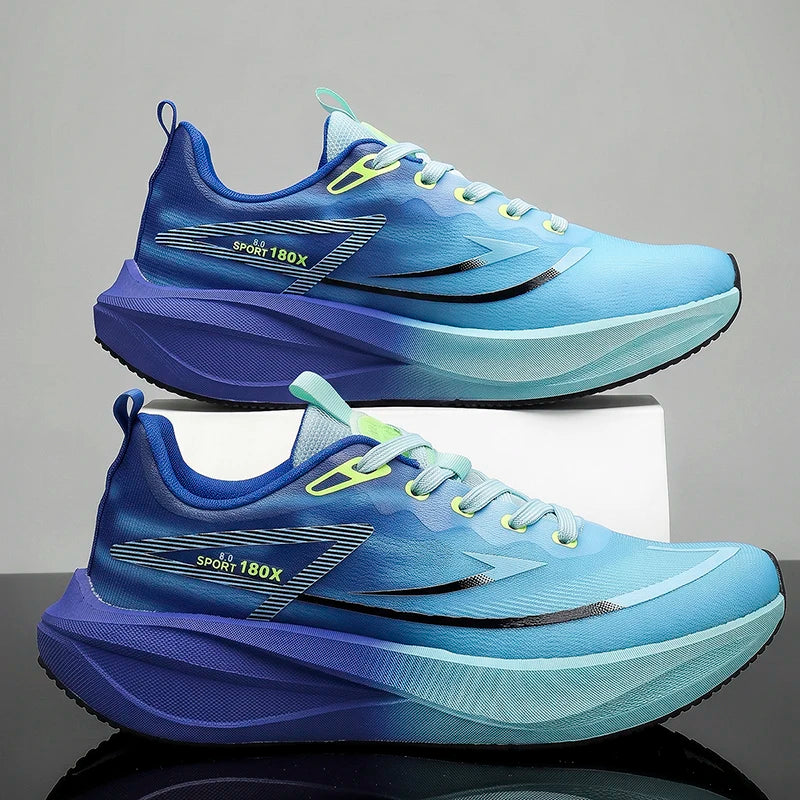 Men Casual Sports Running Shoes Carbon Board Marathon Training Breathable Women's Jogging Athletic Nonskid Walking Sneakers