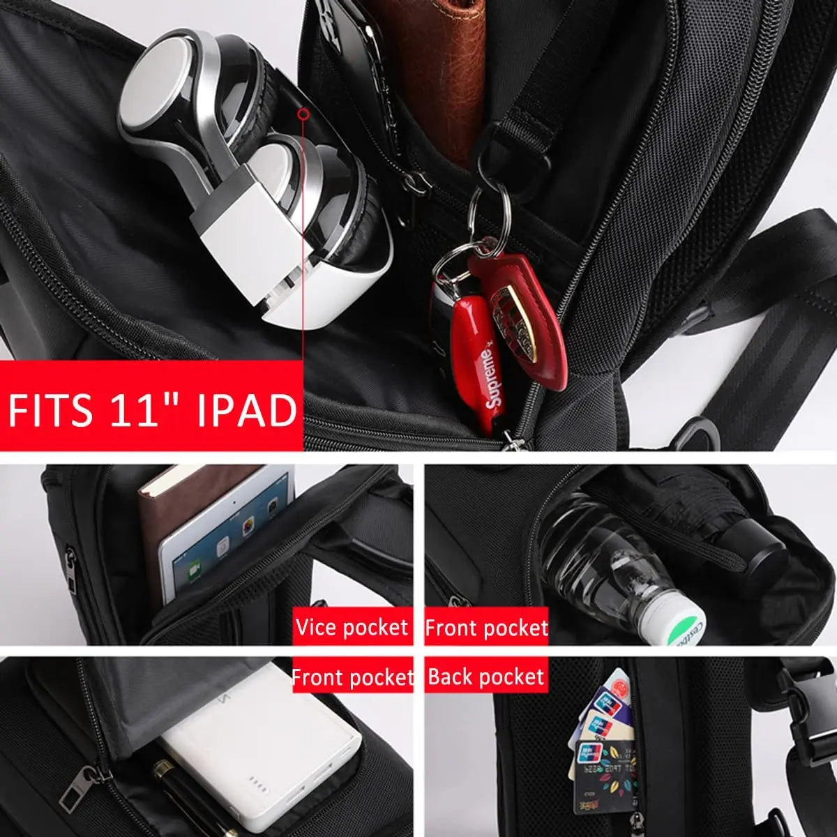 Sling Bag Small Backpack Crossbody Bags for Men Chest Pack Man Purse Shoulder Messenger Bags