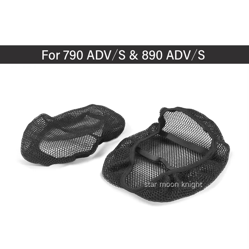Motorcycle Seat Cover For 790 ADV 790 890 Adventure / S Anti-Slip 3D Mesh Seat Cushions Guard Breathable Passenger Seat Covers