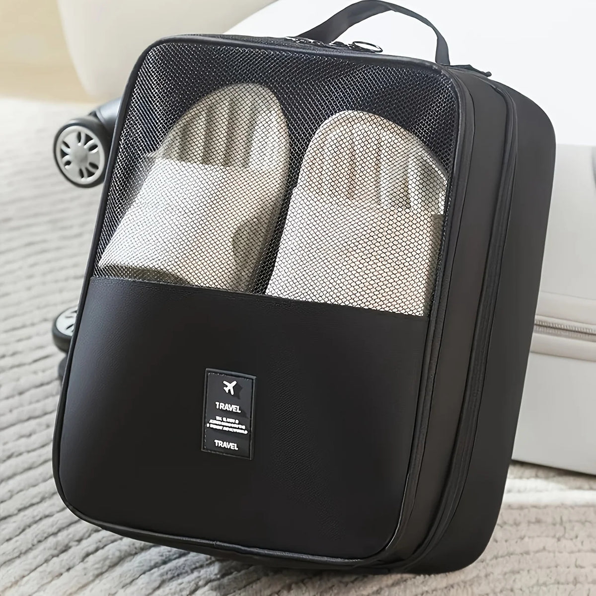 Shoe Bags for Travel Holds 3 Pair of Shoes Travel Bag for Packing Portable Shoe Cubes for Travel Waterproof Organizer Bag