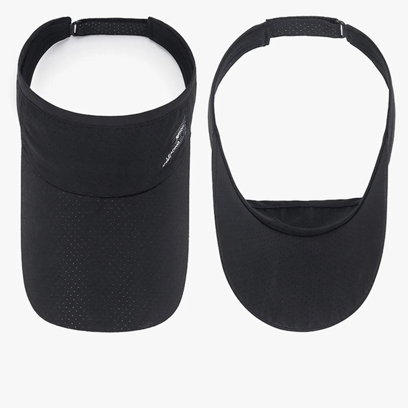 Fashion Summer Sport Outdoor Sun Hats Big Brim Empty Top Baseball Caps Quick Dry Hats for Women&  Men Golf Hat
