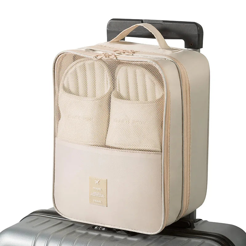 Shoe Bags for Travel Holds 3 Pair of Shoes Travel Bag for Packing Portable Shoe Cubes for Travel Waterproof Organizer Bag