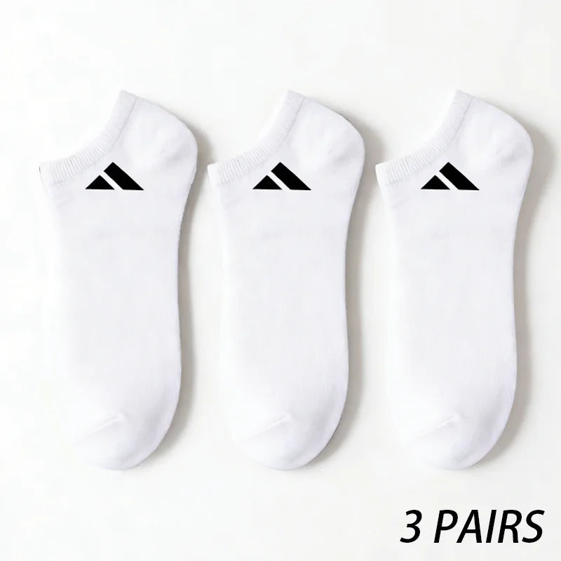 3 Pairs of Sports Socks, Comfortable Elastic Cuffs, Moisture Wicking, Breathable, Suitable for Daily Casual Sports