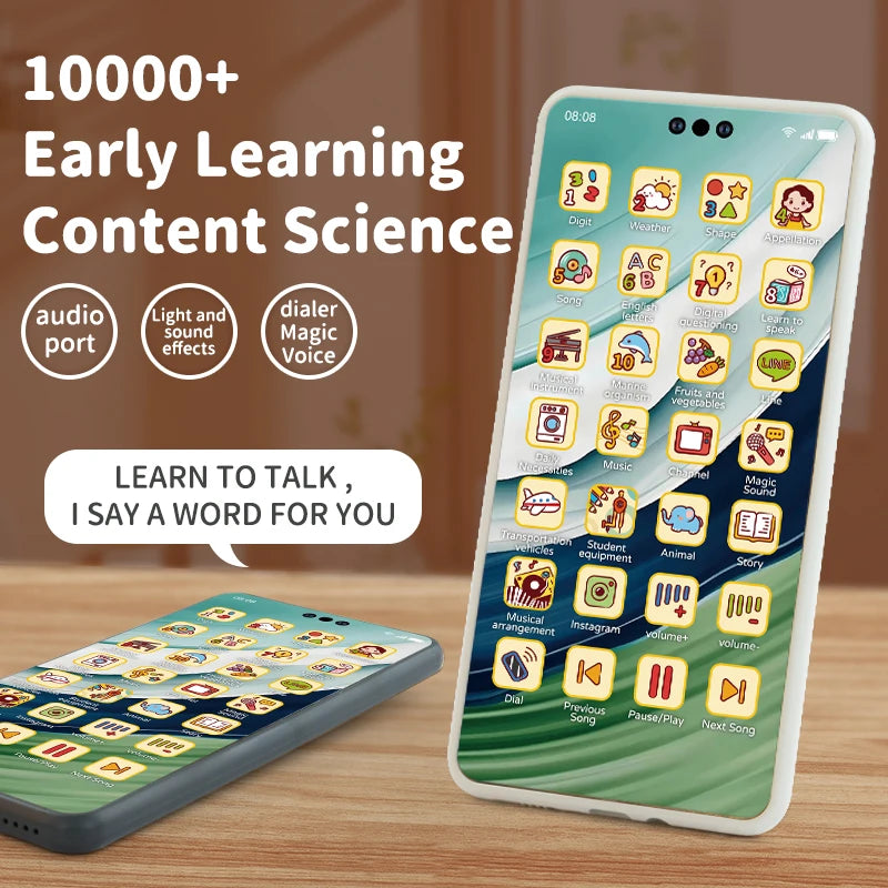 Toy Cell Phone Educational Toys Cellphone Baby Kid Educational Toy Phone Mobile Phone Model Toy for Children Birthday Xmas Gift