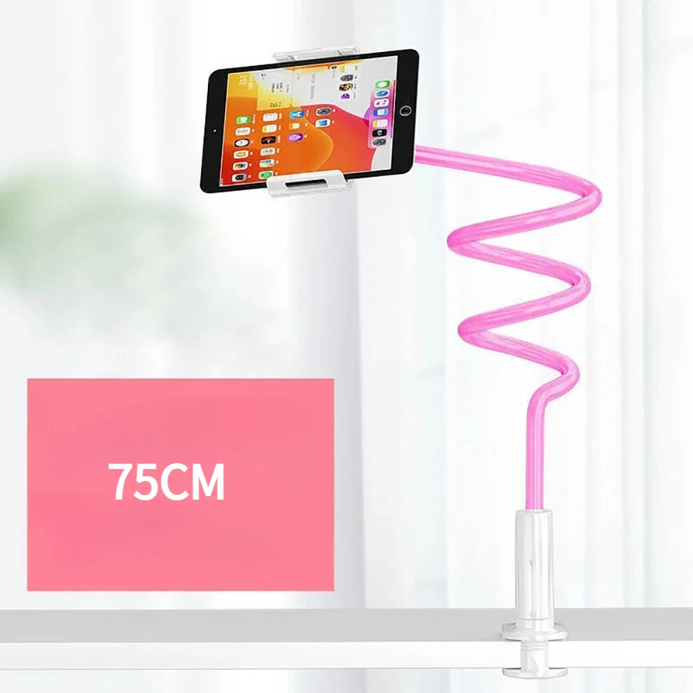 18MM Thick Bed Phone Tablet Holder, 360° Rotatable Clamp Mount for 4.7-12.9" iPad iPhone, Lazy Stand for Bed Desk Live Streaming