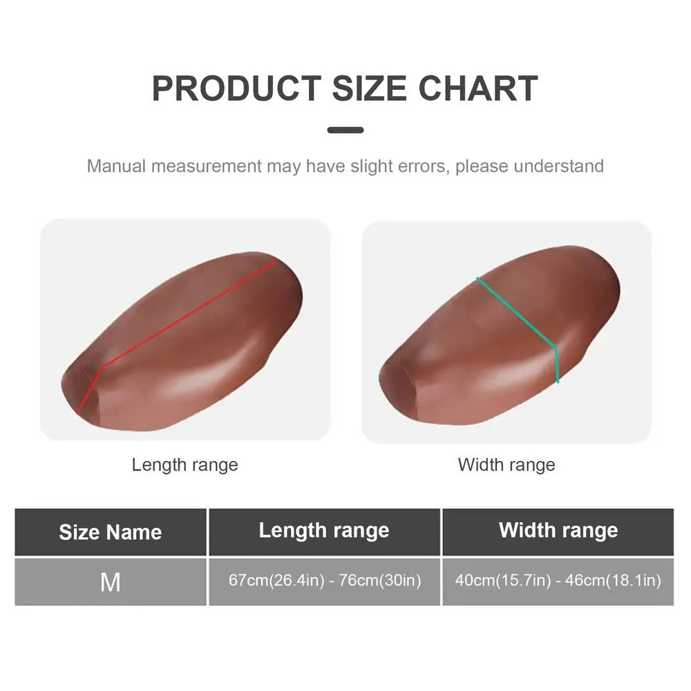 Motorcycle Seat Cover Breathable Seat Cushion Cover Riding PU leather Seat Cover Comfortable for Electric Motorcycle Accessories
