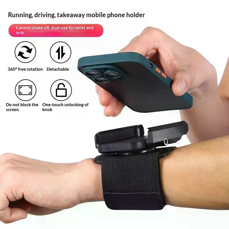 1 Set Mobile Phone Holder Wrist Strap Strong Magnetic Suction Bracket Mount Arm Dedicated For Phone 13 14 15 16 Pro Max