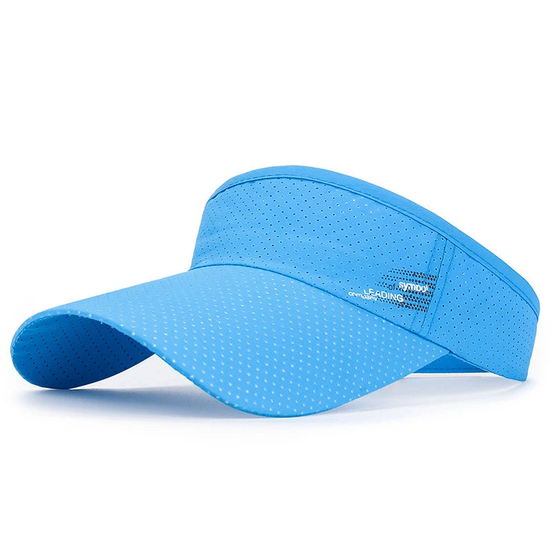Fashion Summer Sport Outdoor Sun Hats Big Brim Empty Top Baseball Caps Quick Dry Hats for Women&  Men Golf Hat
